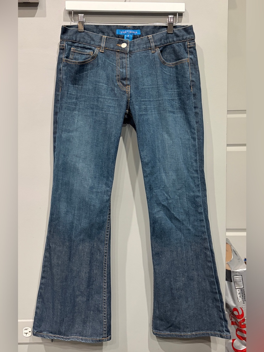 FCUK Y2K LOW RISD DARK WASH BOOTCUT/FLARE JEANS